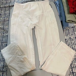 white lululemon leggings